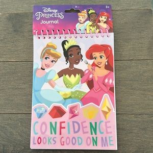 DISNEY Princess Journal, Confidence Looks Good On Me, Kid Girls Notebook Pink